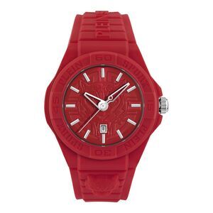 Plein Sport New Fearless Silicone Watch Red Mens